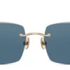 Sunglasses Matsuda model M5004 in Color Brushed Gold with Blue Grey Lenses