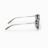 Sunglasses Model Skymapper in Color Brushed Palladium and Crystal Grey with Blue lenses from Akoni
