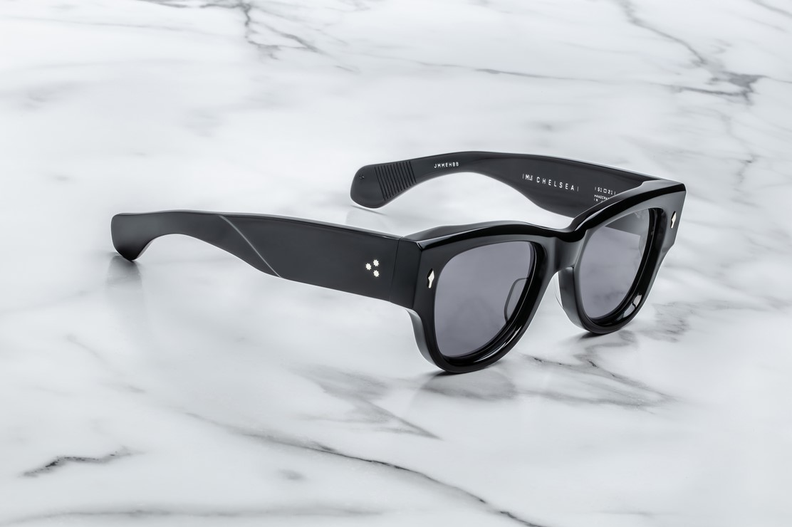 Sunglasses model Chelsea in color Black with Jet lenses from Jacques Marie Mage