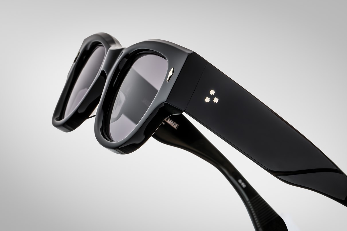 Sunglasses model Chelsea in color Black with Jet lenses from Jacques Marie Mage