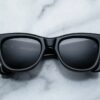 Sunglasses model Chelsea in color Black with Jet lenses from Jacques Marie Mage
