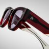 Sunglasses model Chelsea in color Cherry with Lavender lenses from Jacques Marie Mage