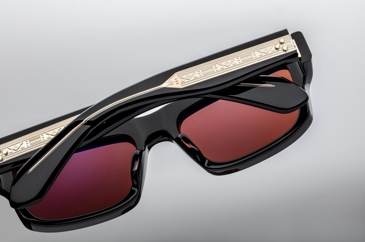 Sunglasses Model Cleavon 57 in Color Eclipse 2 with Sienna lenses from Jacques Marie Mage
