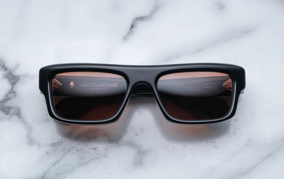 Sunglasses Model Cleavon 57 in Color Eclipse 2 with Sienna lenses from Jacques Marie Mage