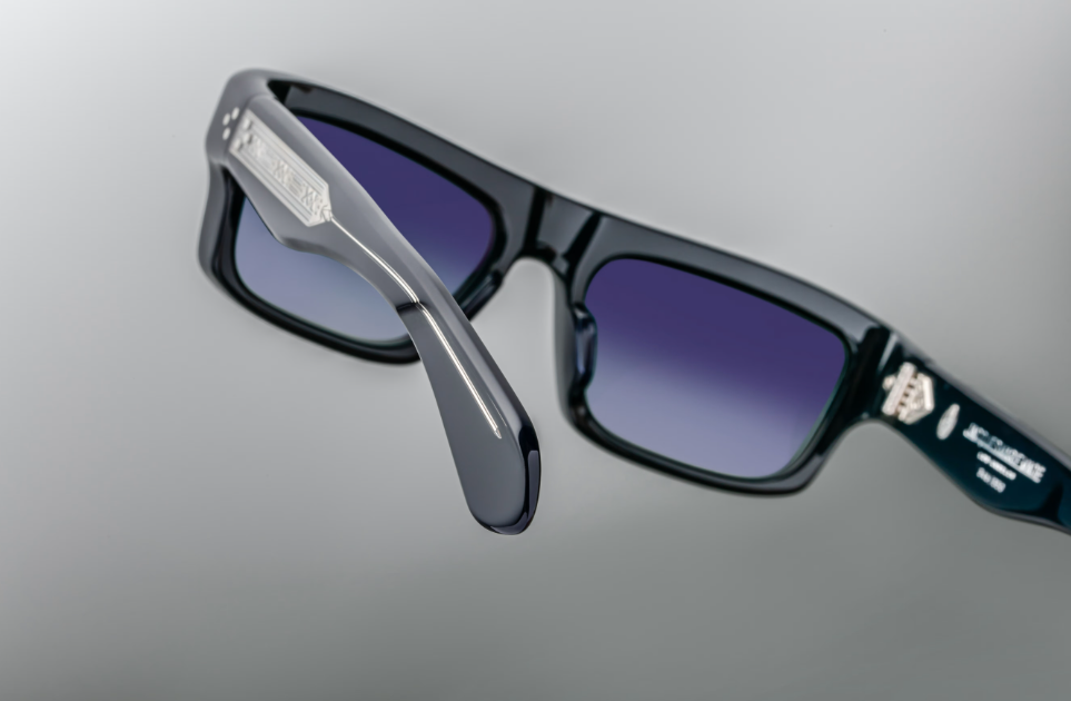 Sunglasses Model Cleavon 57 in Regal with Dark Blue Gradient lenses from Jacques Marie Mage