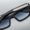 Sunglasses Model Cleavon 57 in Regal with Dark Blue Gradient lenses from Jacques Marie Mage
