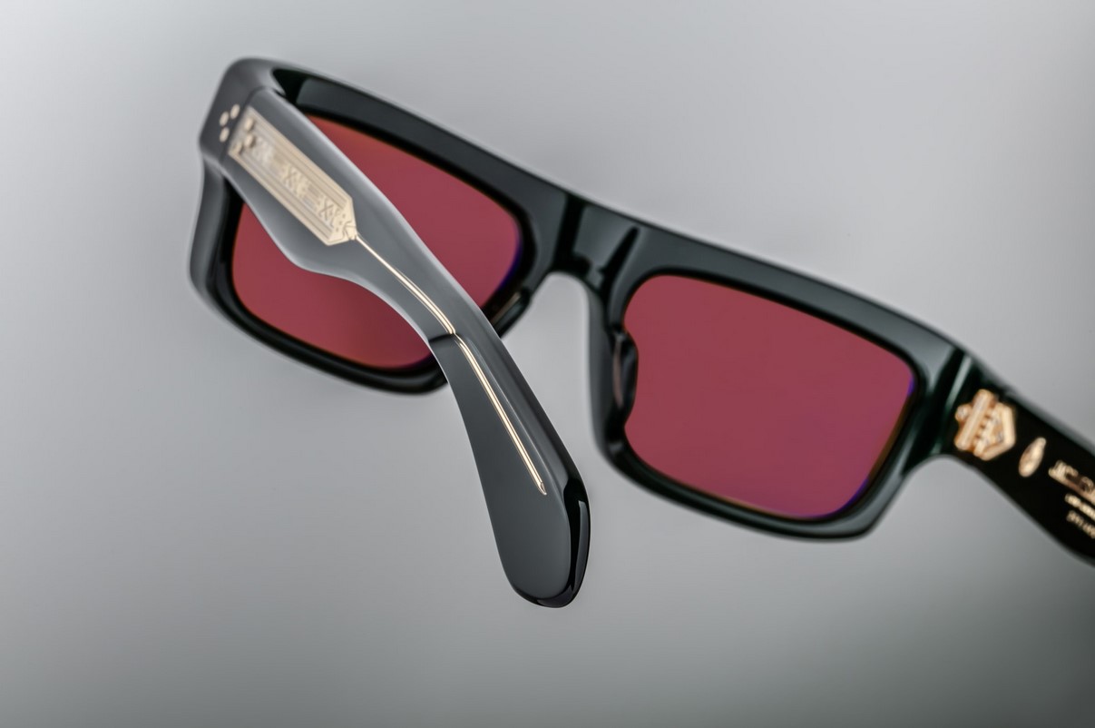 Sunglasses Model Cleavon 57 in Color Regal with Neptune Gradient lenses from Jacques Marie Mage