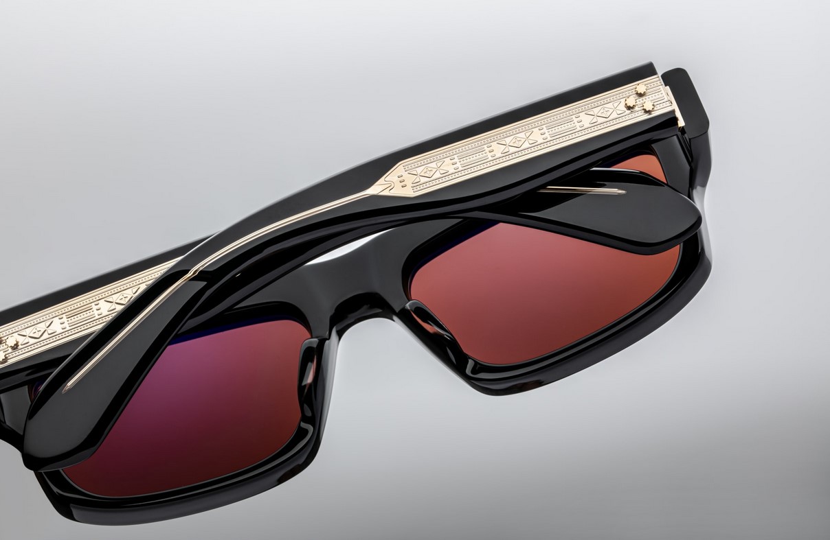 Sunglasses Model Cleavon 57 in Color Regal with Neptune Gradient lenses from Jacques Marie Mage