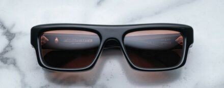 Sunglasses Model Cleavon 57 in Color Regal with Neptune Gradient lenses from Jacques Marie Mage