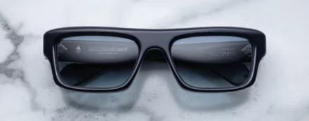 Sunglasses Model Cleavon 57 in Regal with Dark Blue Gradient lenses from Jacques Marie Mage