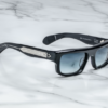 Sunglasses Model Cleavon 57 in Regal with Dark Blue Gradient lenses from Jacques Marie Mage