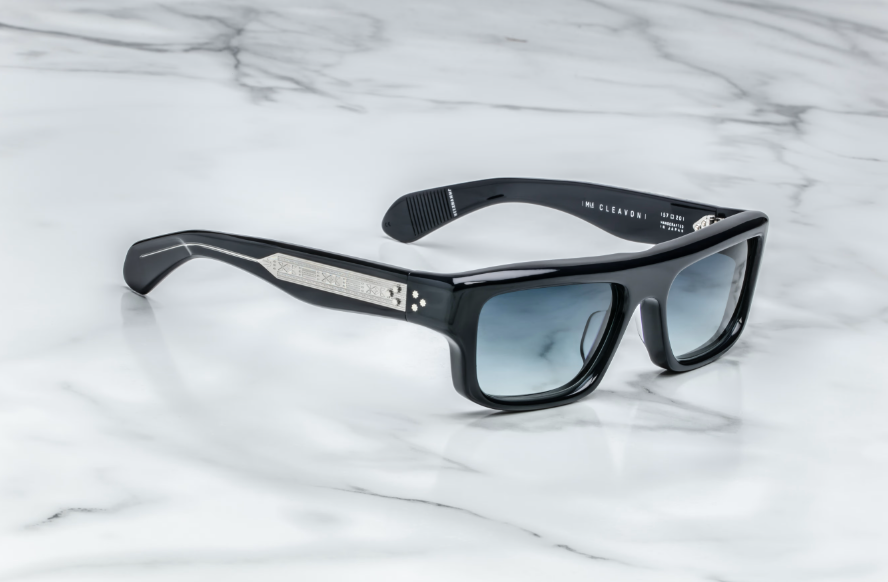 Sunglasses Model Cleavon 57 in Regal with Dark Blue Gradient lenses from Jacques Marie Mage