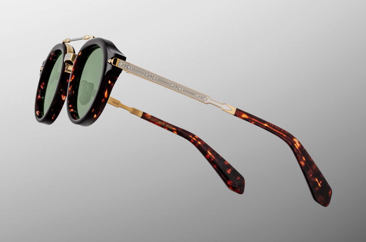 Sunglasses Model Delage in Color Etna with Serpent lenses from Jacques Marie Mage
