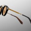 Sunglasses Model Delage in Color Noir X with Orange lenses from Jacques Marie Mage