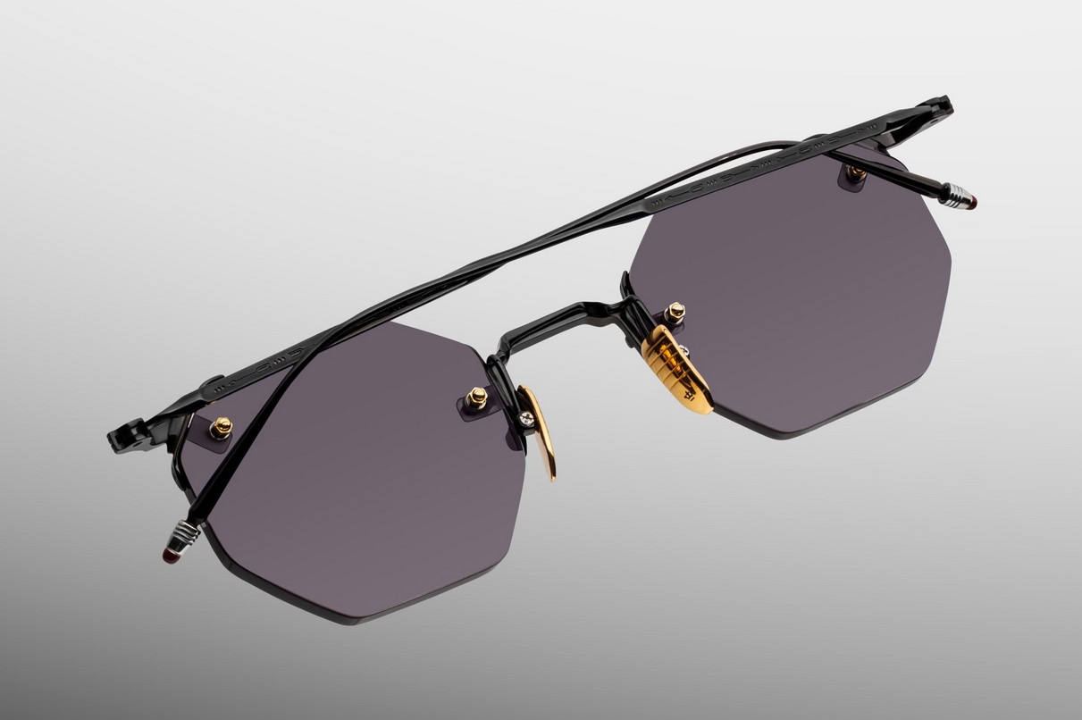 Sunglasses Model El Dorado in color Black with Grey Lenses from Jacques Marie Mage