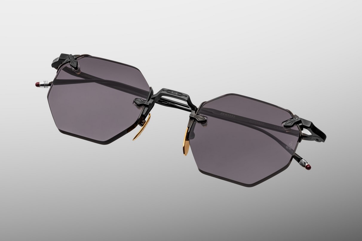Sunglasses Model El Dorado in color Black with Grey Lenses from Jacques Marie Mage