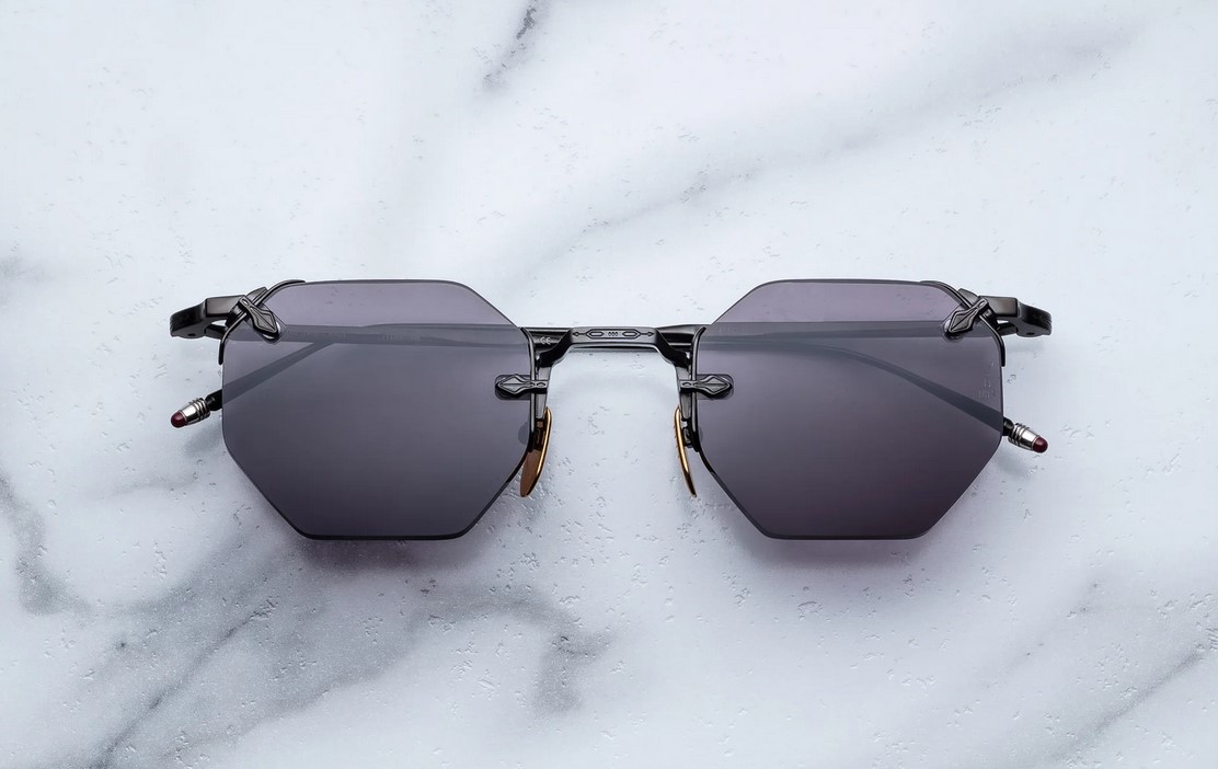Sunglasses Model El Dorado in color Black with Grey Lenses from Jacques Marie Mage
