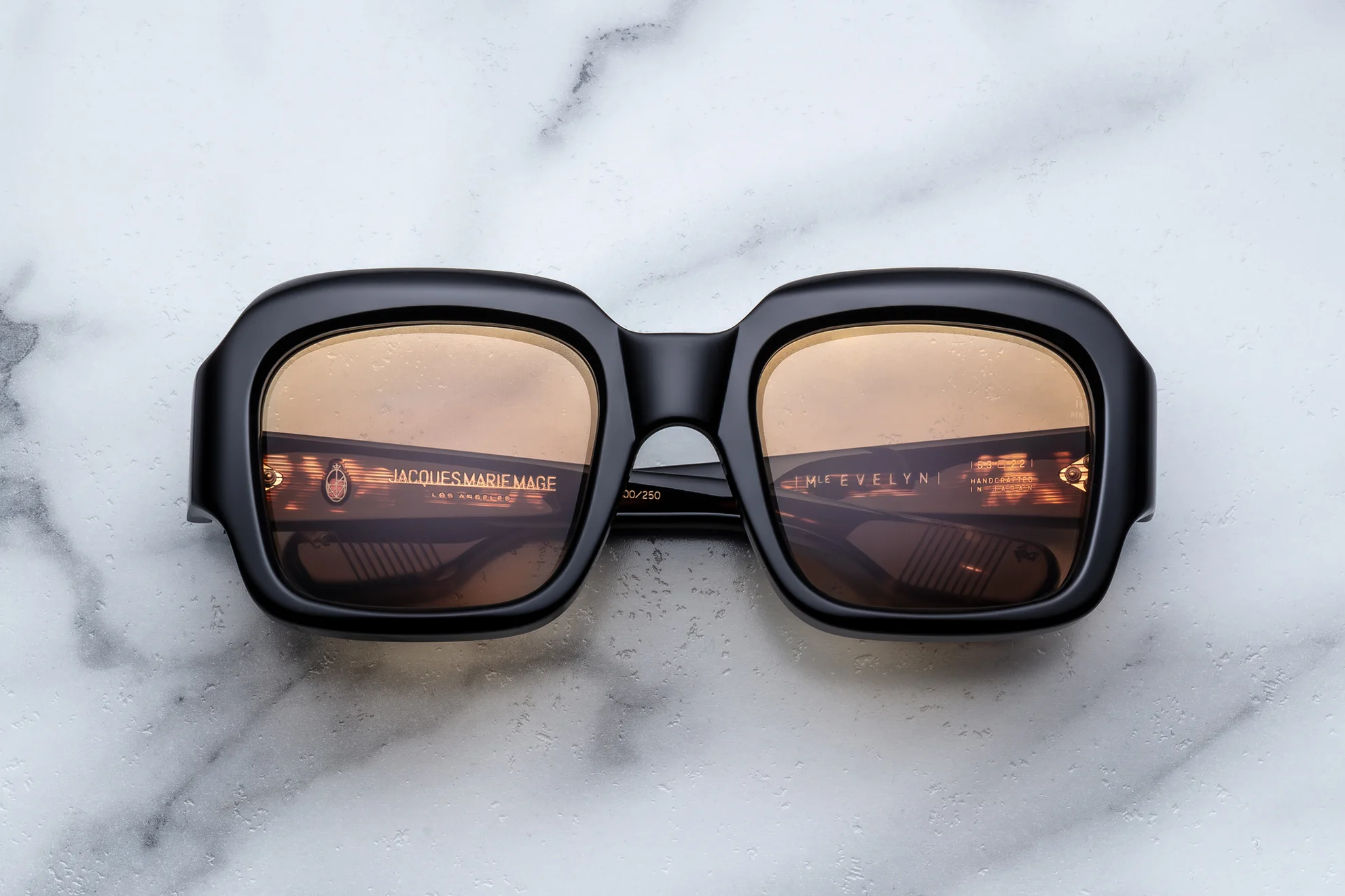 Sunglasses Model Evelyn in Color Monday Monday with Sepia Lenses from Jacques Marie Mage's collection