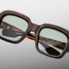 Sunglasses Model Evelyn in Color Yesterday with Light Bottle Green Lenses from Jacques Marie Mage's collection