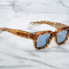 Sunglasses Model Fellini in Color Cairo with Cerulean CR39 lenses from Jacques Marie Mage