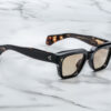 Sunglasses Model Fellini in Color Noir 15 with Brass CR39 lenses from Jacques Marie Mage
