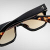Sunglasses Model Fellini in Color Noir 15 with Brass CR39 lenses from Jacques Marie Mage