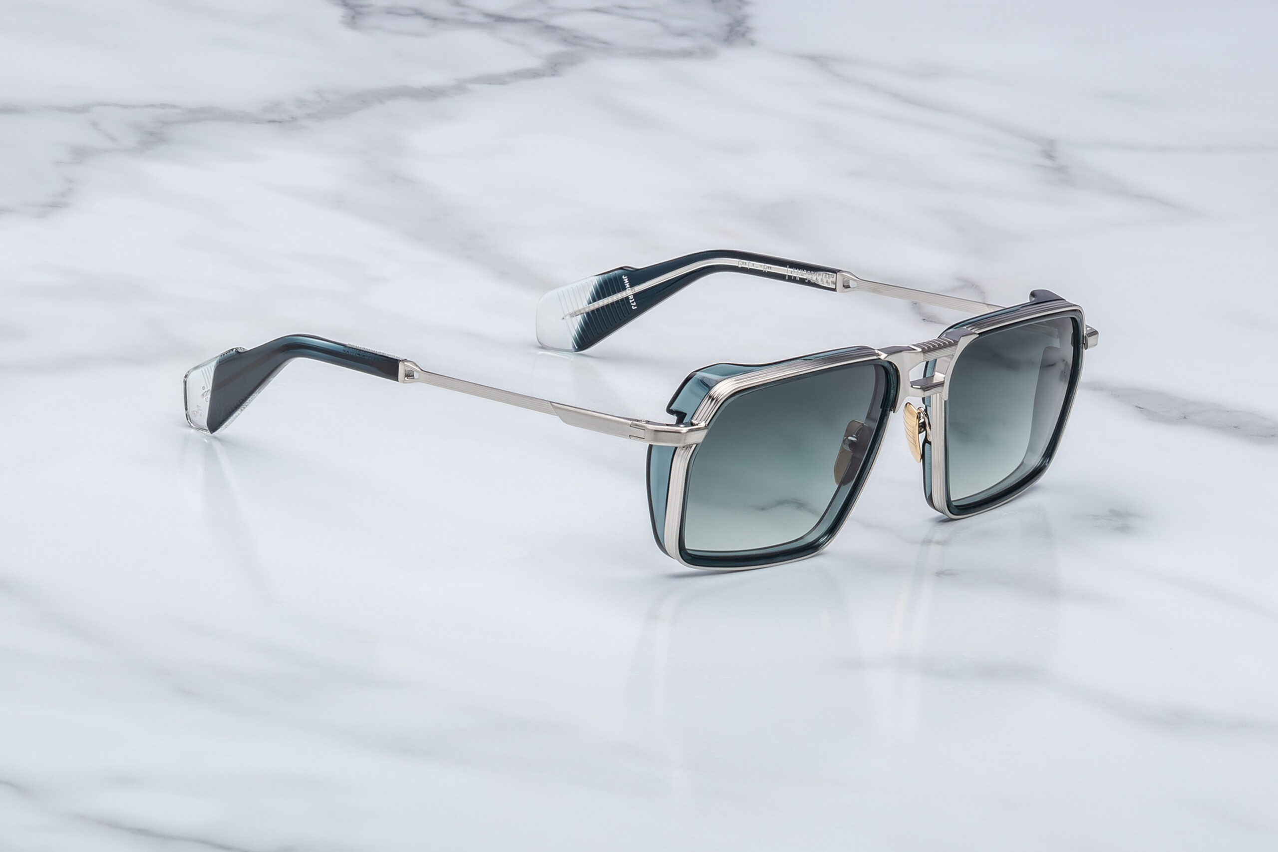 Sunglasses Model GT-R in color Atlantic with Midnight Gradient CR39 Lenses from Jacques Marie Mage