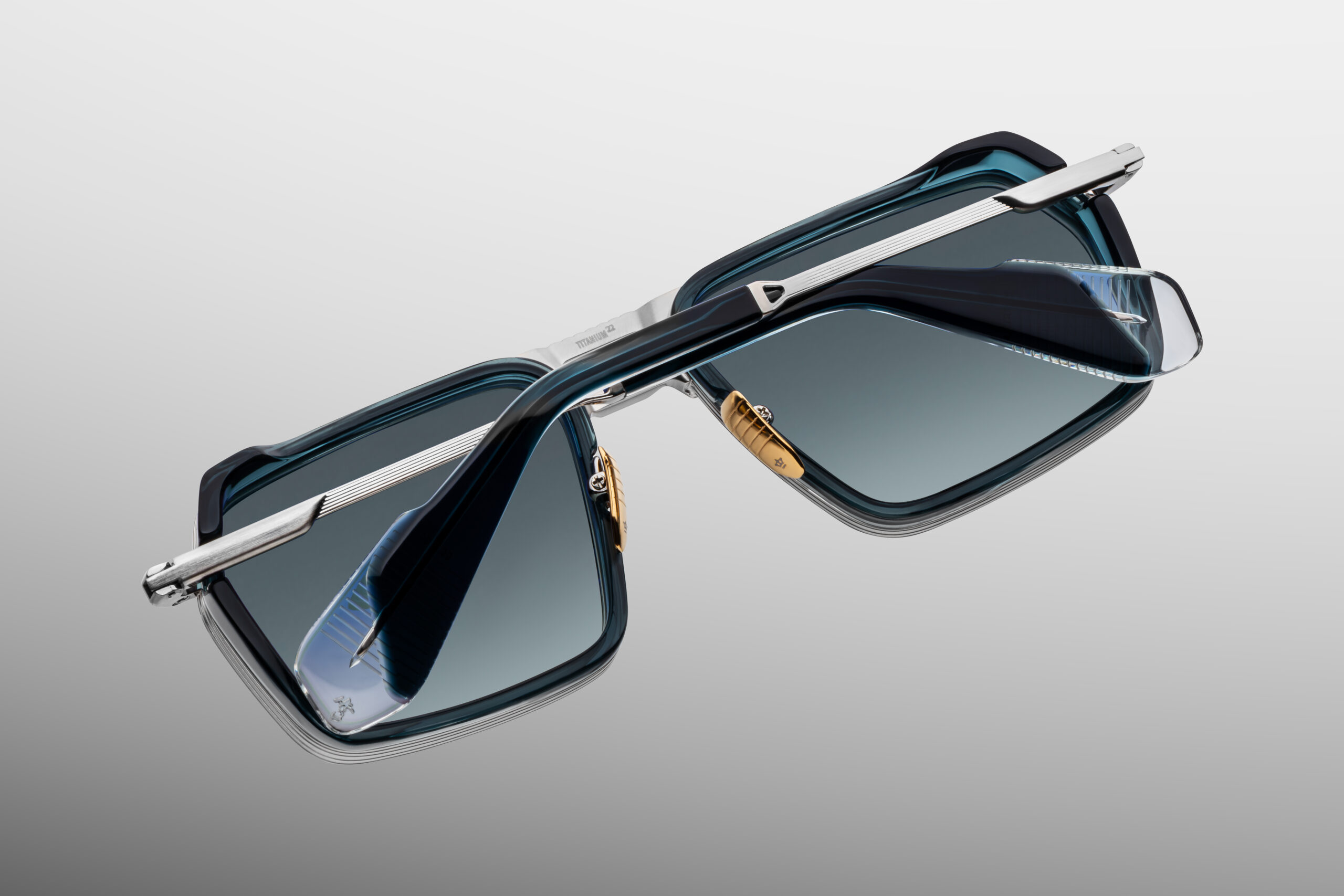 Sunglasses Model GT-R in color Atlantic with Midnight Gradient CR39 Lenses from Jacques Marie Mage