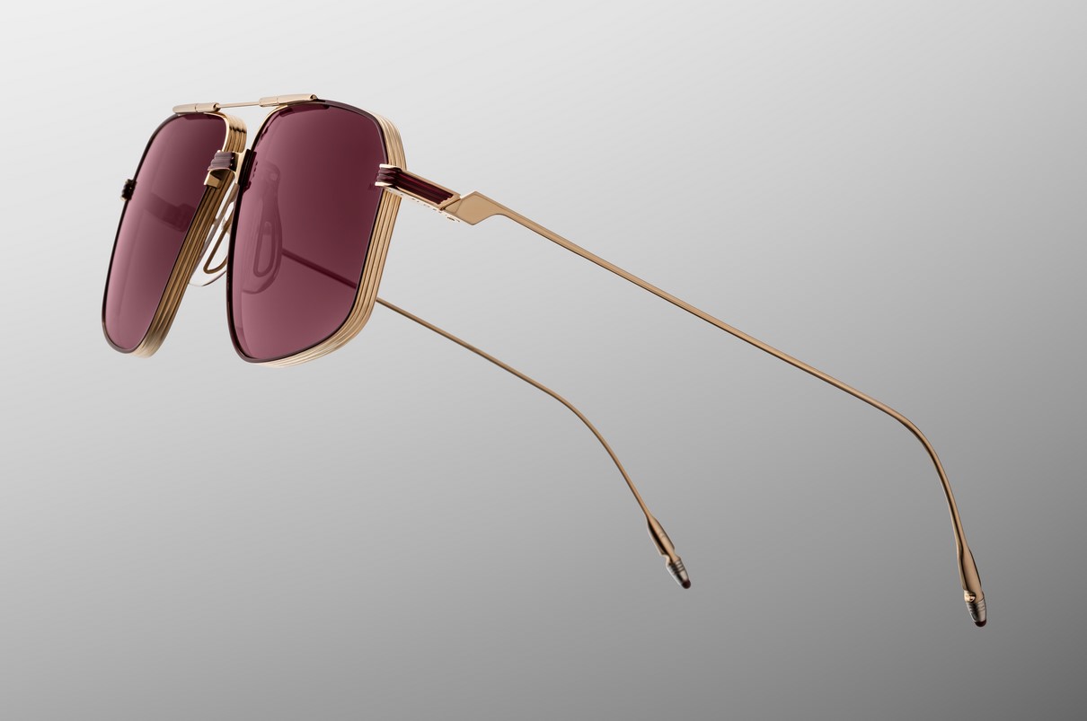 Sunglasses Model Jagger in Color Champagne with Mahogany Gradient lenses from Jacques Marie Mage