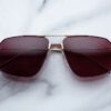 Sunglasses Model Jagger in Color Champagne with Mahogany Gradient lenses from Jacques Marie Mage