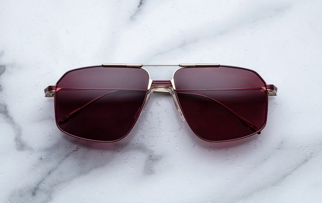 Sunglasses Model Jagger in Color Champagne with Mahogany Gradient lenses from Jacques Marie Mage