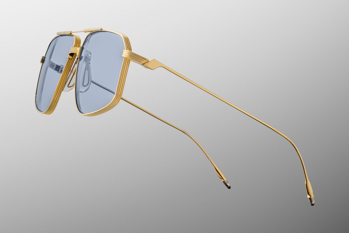 Sunglasses Model Jagger in Color Ciel with Blue Gradient lenses from Jacques Marie Mage