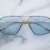 Sunglasses Model Jagger in Color Ciel with Blue Gradient lenses from Jacques Marie Mage