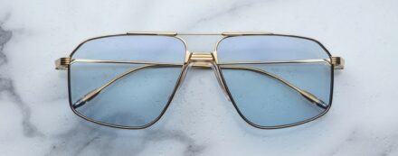 Sunglasses Model Jagger in Color Ciel with Blue Gradient lenses from Jacques Marie Mage