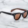 Sunglasses Model Julien in Color Noir X With Orange lenses from Jacques Marie Mage