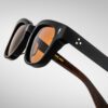 Sunglasses Model Julien in Color Noir X With Orange lenses from Jacques Marie Mage