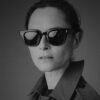 Sunglasses Model Julien in Color Noir X With Orange lenses from Jacques Marie Mage