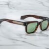 Sunglasses Model Molino 55 in Color Zoltar with Vintage Green lenses from Jacques Marie Mage