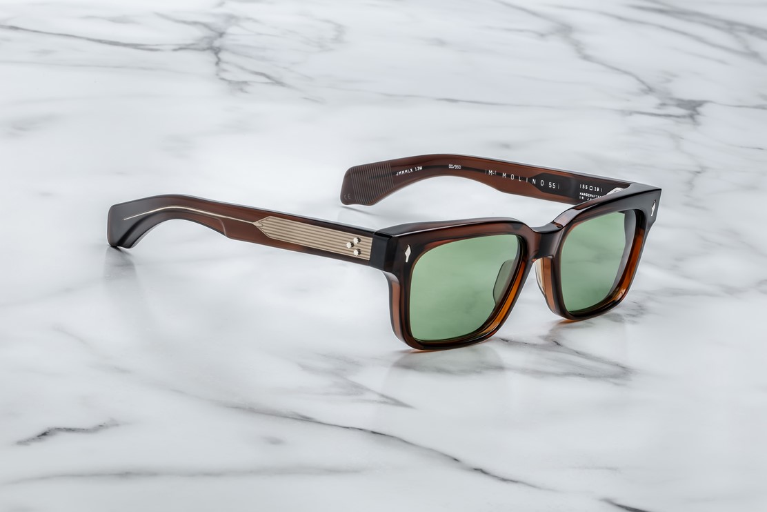 Sunglasses Model Molino 55 in Color Zoltar with Vintage Green lenses from Jacques Marie Mage