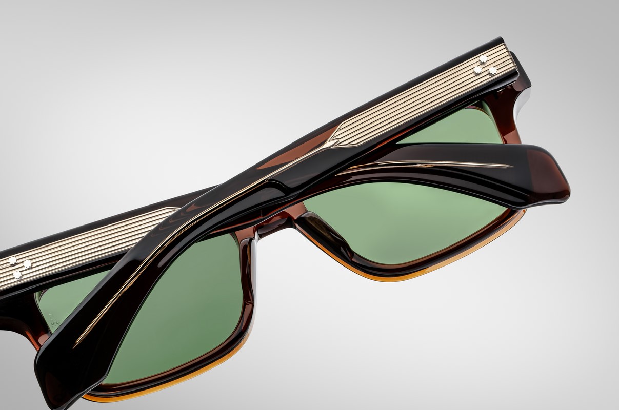 Sunglasses Model Molino 55 in Color Zoltar with Vintage Green lenses from Jacques Marie Mage