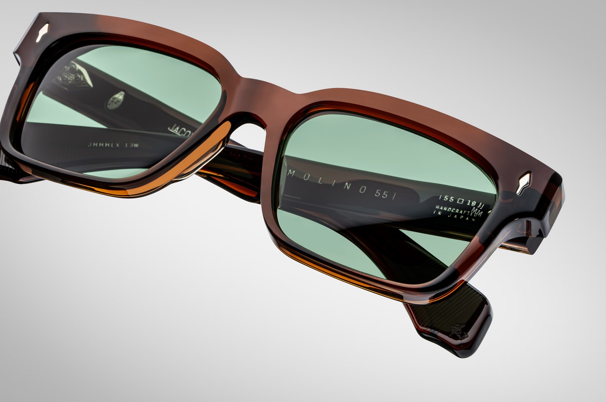 Sunglasses Model Molino 55 in Color Zoltar with Vintage Green lenses from Jacques Marie Mage