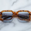 Sunglasses Model Sandro in color Cairo with cerulean CR39 lenses from Jacques Marie Mage