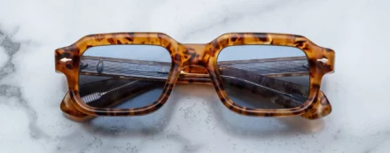 Sunglasses Model Sandro in color Cairo with cerulean CR39 lenses from Jacques Marie Mage