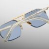 Sunglasses Model Silverton in color Ciel with Baby Blue Lenses from Jacques Marie Mage