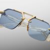 Sunglasses Model Silverton in color Ciel with Baby Blue Lenses from Jacques Marie Mage