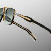 Sunglasses Model Silverton in color Viper with Forest Gradient Lenses from Jacques Marie Mage