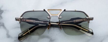 Sunglasses Model Silverton in color Viper with Forest Gradient Lenses from Jacques Marie Mage