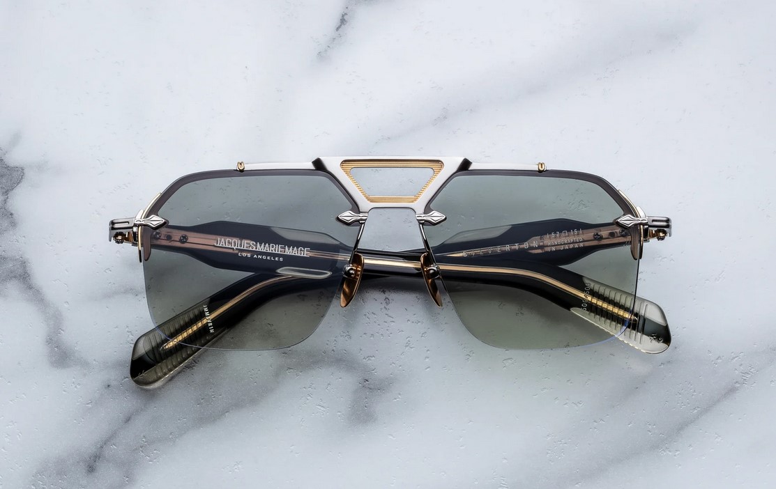 Sunglasses Model Silverton in color Viper with Forest Gradient Lenses from Jacques Marie Mage
