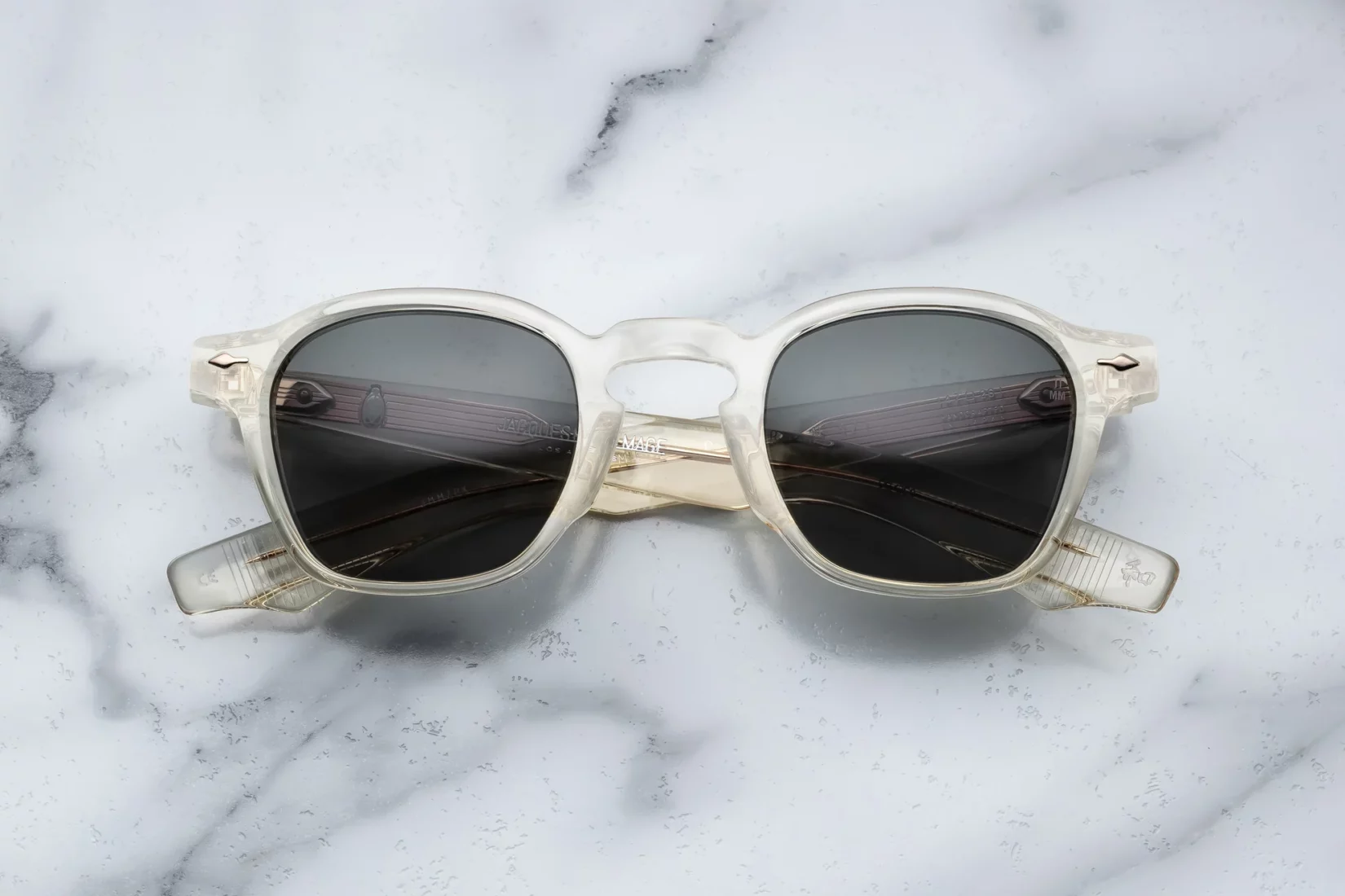 Sunglasses Model Zephirin 47 in Color Brut with Spruce CR39 lenses from Jacques Marie Mage