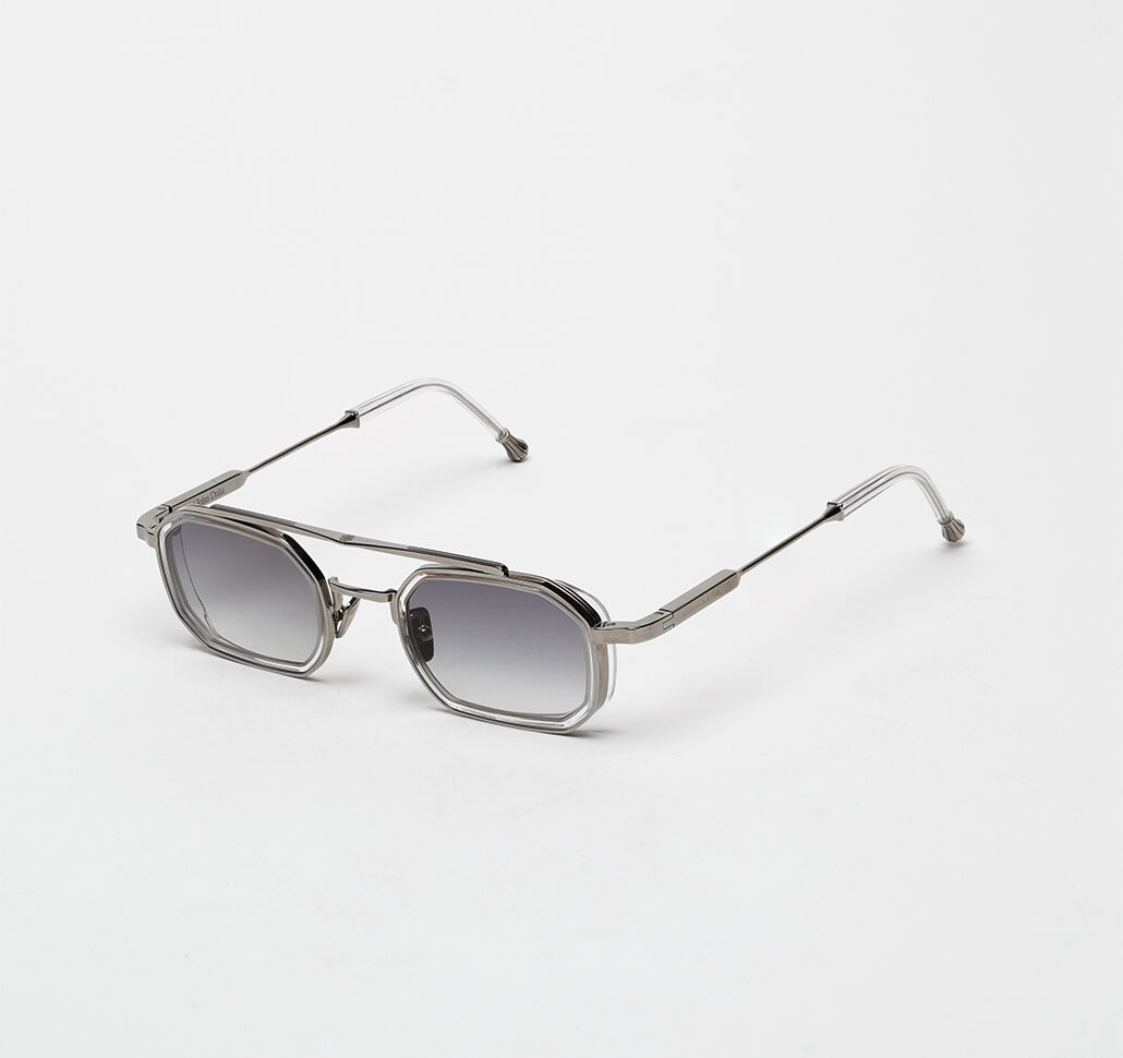 Sunglasses Model Anthony in C183 with grey gradient lenses from John Dalia